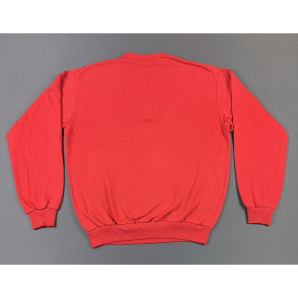 Rare Vintage 80s Patagonia Snap Button Blank Red Sweater Long Sleeve Outdoor - Picture 2 of 13